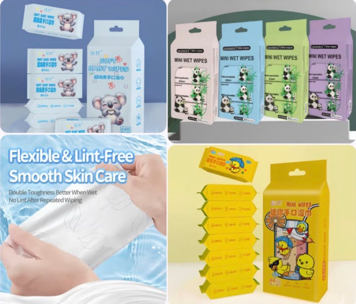 Kawaii Wet Wipes Pack