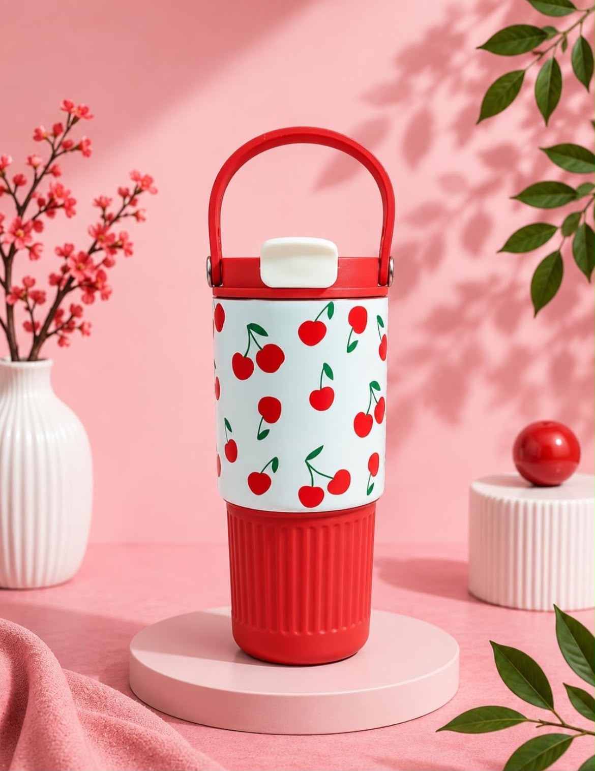 Red Coffee Sipper Tumbler