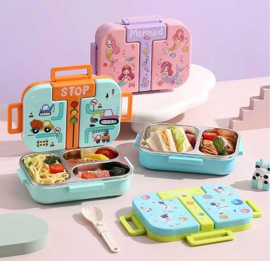 3 Compartment SS Lunchbox