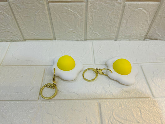 Sunny Side Up Egg Fidget Keychain