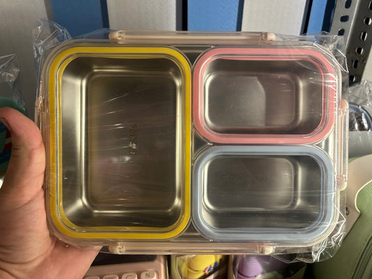 3 Grid Steel Tiffin Box